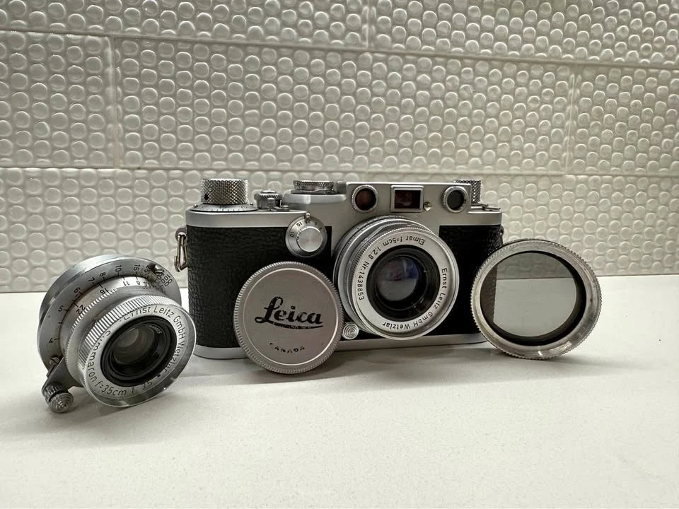 Leica IIIf Film Rangefinder Camera Body (Silver, Red Dial, Self Timer)