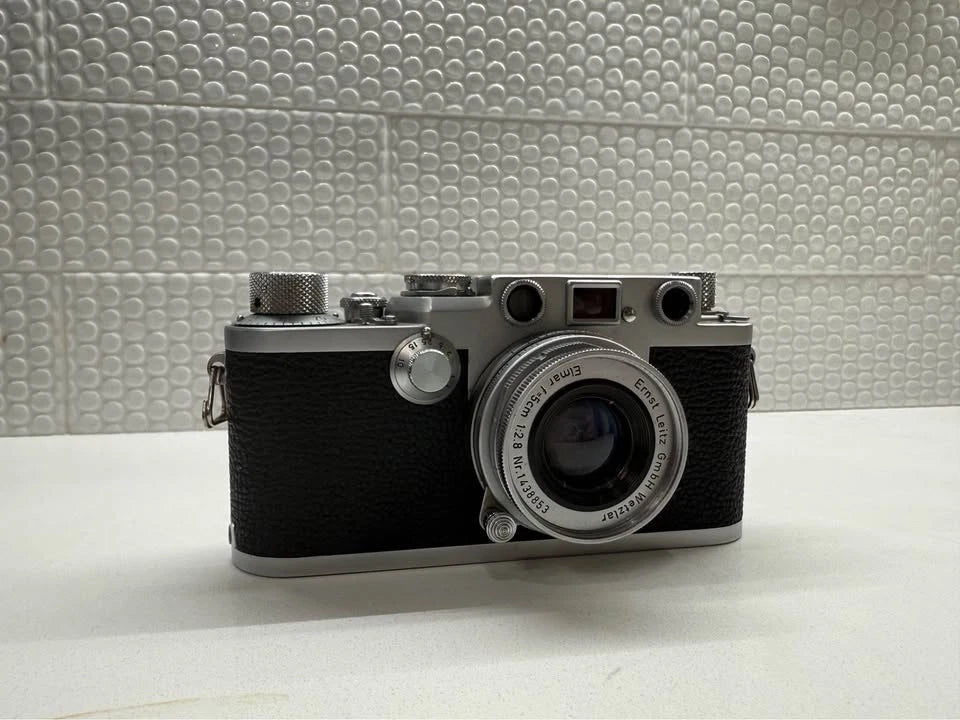 Leica IIIf Film Rangefinder Camera Body (Silver, Red Dial, Self Timer)