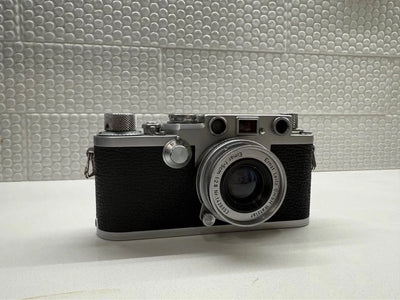 Leica IIIf Film Rangefinder Camera Body (Silver, Red Dial, Self Timer)